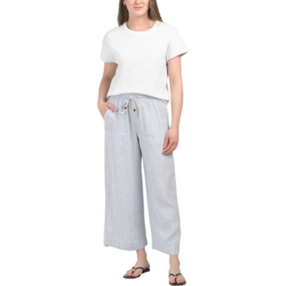 MARTHA STEWART Solid Top And Pants Set - Picture 1 of 3